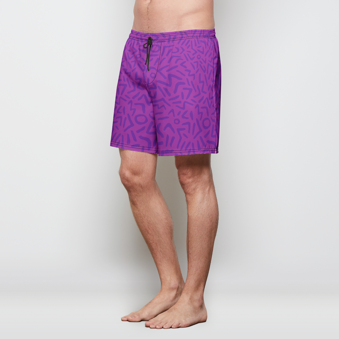 Ziggy Jam Mens Swim Trunks w/ Lining