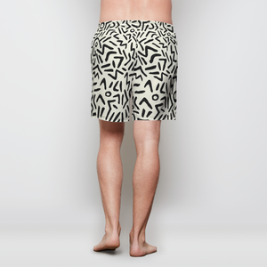 Ziggy Pearl Mens Swim Trunks w/ Lining