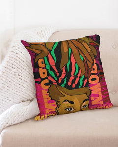 Tribe by Goldi Gold Throw Pillow Case 20"x20"
