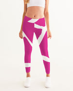 Charger l&#39;image dans la galerie, Wild Pink n&#39; White Women&#39;s Yoga Pants

