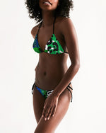 Load image into Gallery viewer, Blue Safari Women&#39;s Triangle String Bikini
