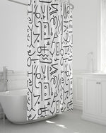 Load image into Gallery viewer, Mutapa Noir Shower Curtain 72&quot;x72&quot;
