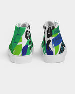 Cargar imagen en el visor de la galería, Blue Safari Women&#39;s Hightop Canvas Shoe
