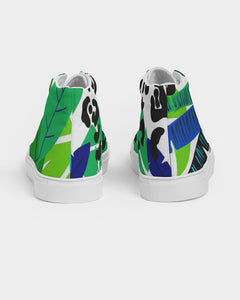 Blue Safari Women's Hightop Canvas Shoe