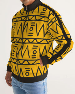 AfroPop Men's Stripe-Sleeve Track Jacket