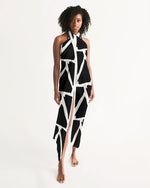 Load image into Gallery viewer, Black Mud Print Swim Cover Up
