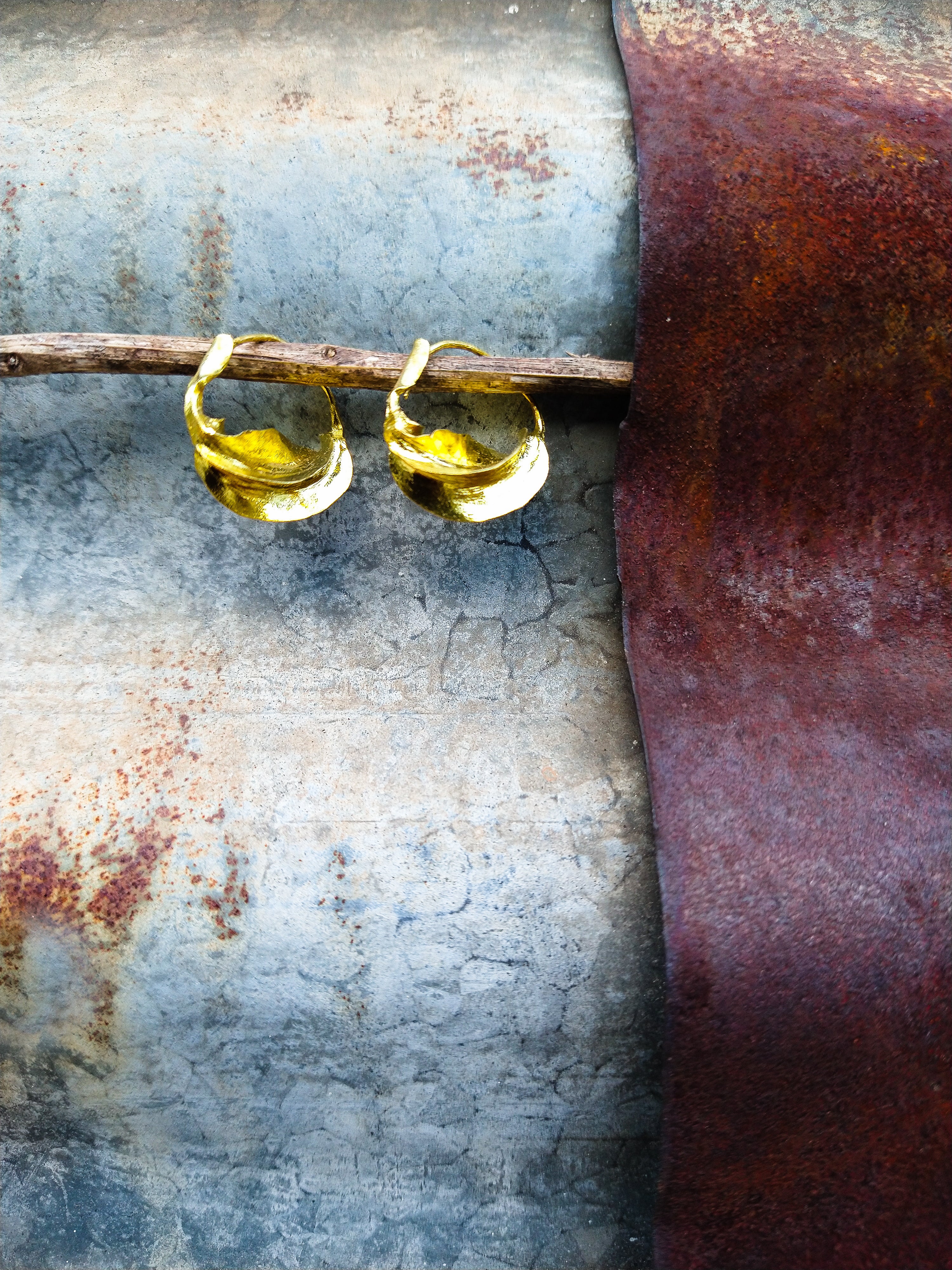 Mini Fulani Gold Earrings