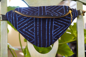 The Blue Flame Mud Cloth Fanny Pack