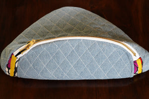Quilted Denim Fanny Pack
