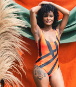 Load image into Gallery viewer, Wild Orange Women&#39;s One-Piece Swimsuit
