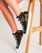 Charger l&#39;image dans la galerie, Leopard Flex Women&#39;s Hightop Canvas Shoe
