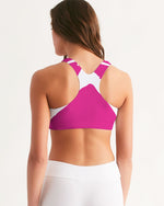Load image into Gallery viewer, Wild Pink n&#39; White Women&#39;s Seamless Sports Bra
