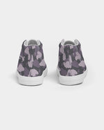 Cargar imagen en el visor de la galería, Purple Gray Camo Kids Hightop Canvas Shoe
