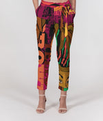 Cargar imagen en el visor de la galería, Golden Tribe Women&#39;s Belted Tapered Pants
